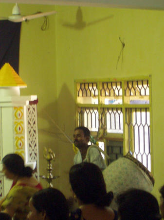 drummer during puja