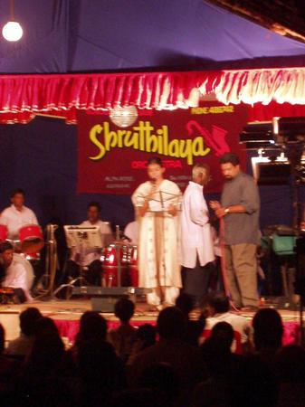 Show program during Puja festivities