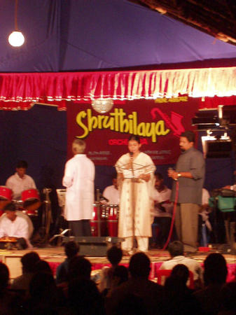 Show program during Puja festivities