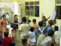 kids dancing in front of the idols