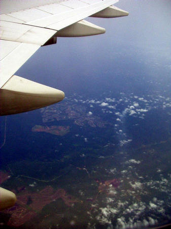 Anflug auf Singapur