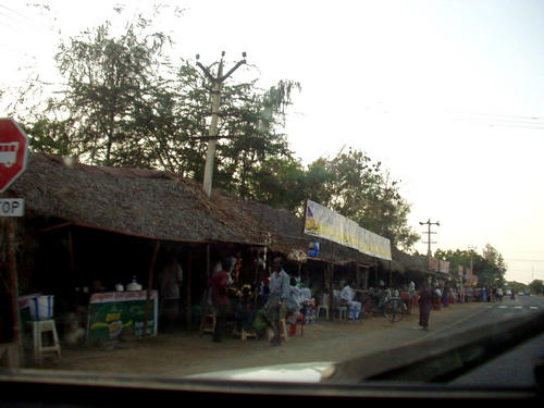 Strassenszene auf dem Weg nach Madras