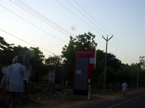 Strassenszene auf dem Weg nach Madras