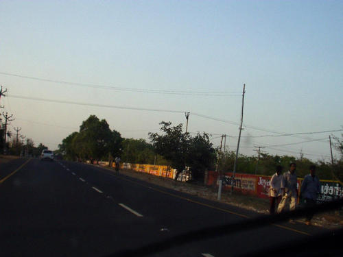 Strassenszene auf dem Weg nach Madras