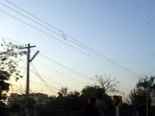 Strassenszene auf dem Weg nach Madras