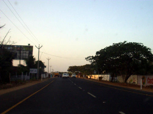 Strassenszene auf dem Weg nach Madras