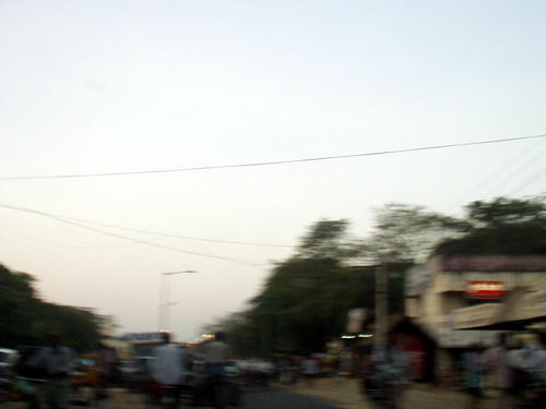 Strassenszene auf dem Weg nach Madras