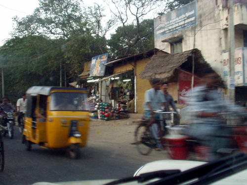 Strassenszene auf dem Weg nach Madras