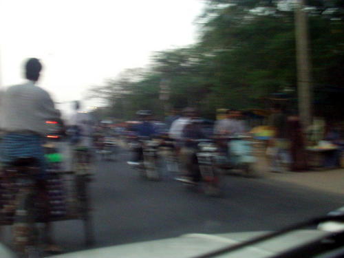 Strassenszene auf dem Weg nach Madras