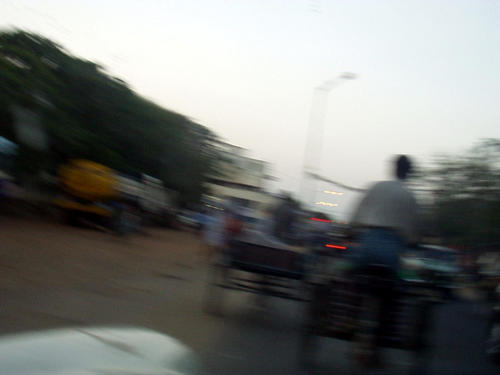 Strassenszene auf dem Weg nach Madras