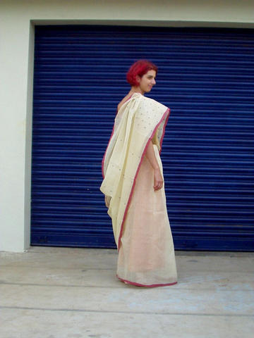 Saree 'wrong' way round