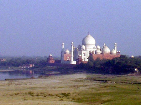 Blick zum Taj Mahal