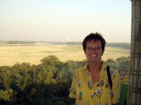 Blick zum Taj Mahal