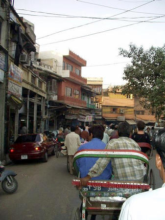 Rikshafahrt in Old Delhi
