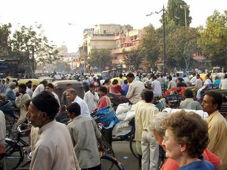 Rikshafahrt in Old Delhi