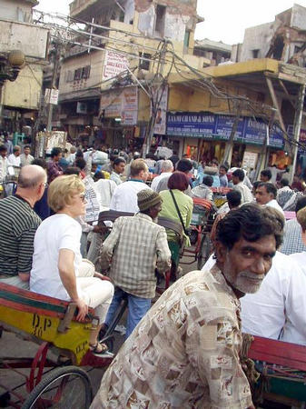 Rikshafahrt in Old Delhi