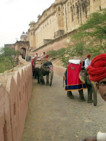 Elephantentransport ins Fort