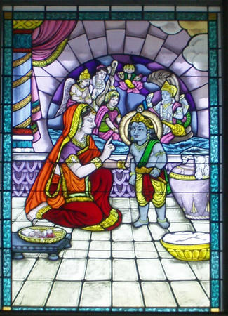 Fensterbild im Lakshmitempel