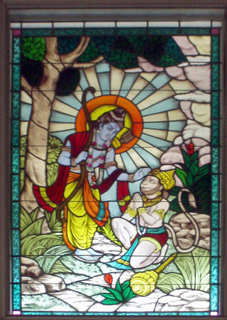 Fensterbild im Lakshmitempel