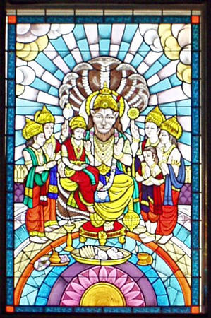 Fensterbild im Lakshmitempel