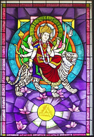 Fensterbild im Lakshmitempel