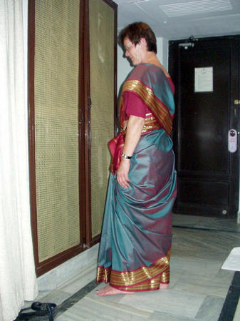 Saree-Anprobe