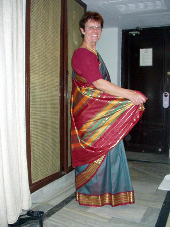 Saree-Anprobe