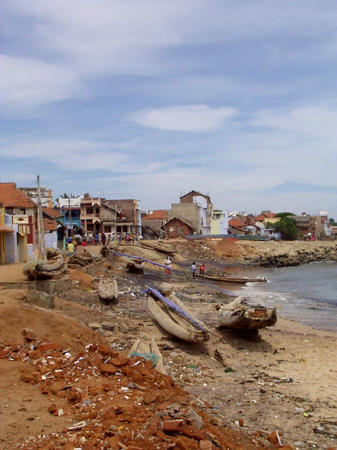 fisher area along the beach