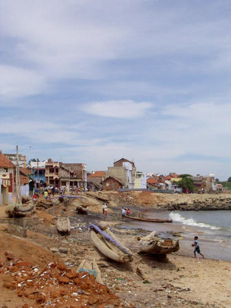 fisher area along the beach