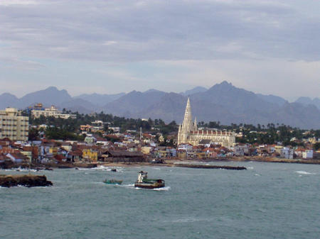 Kaniyakumari from the sea