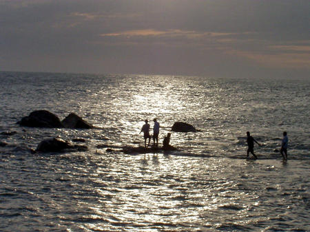 waiting for sunset