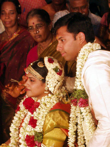 Another time the red marking on the forehead