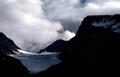 Blick auf die Akka Gletscher 