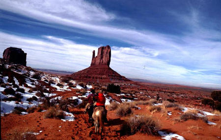 Reiten im Monument Valley